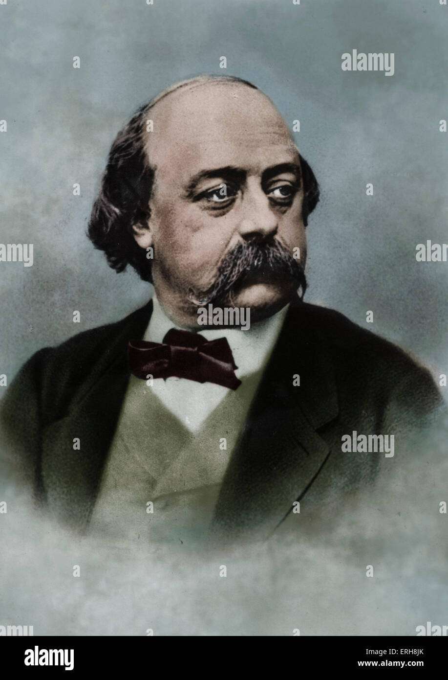 Gustave Flaubert - Ritratto del romanziere francese, 12 Dicembre 1821 - 8 maggio 1880. Foto Stock