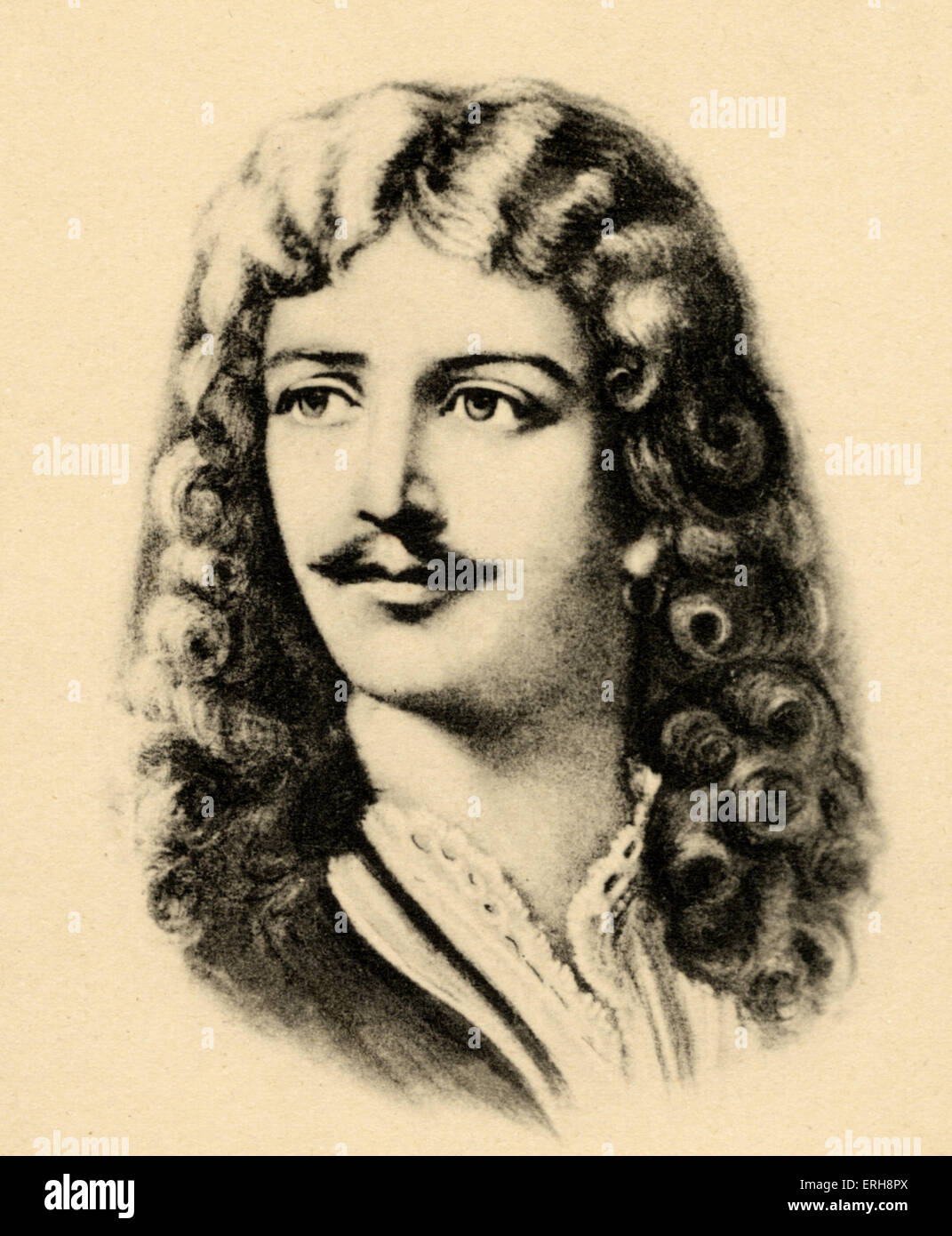 MOLIÈRE (Giovanni battista Poquelin) francese poeta e drammaturgo, 1622-1673 Foto Stock
