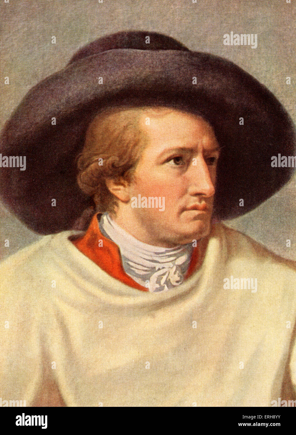 GOETHE, Johann Wolfgang von German scrittore e poeta (1749 - 1832) da J.H.W. Tischbein Foto Stock