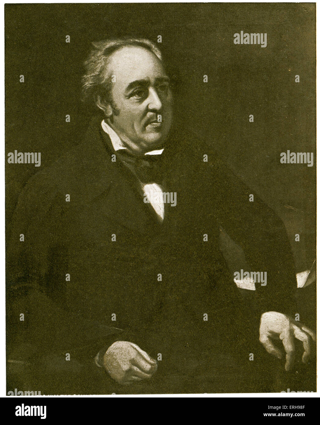 Walter Savage Landor - ritratto. Inglese lo scrittore e poeta. 30 Gennaio 1775 - 17 settembre 1864. Foto Stock