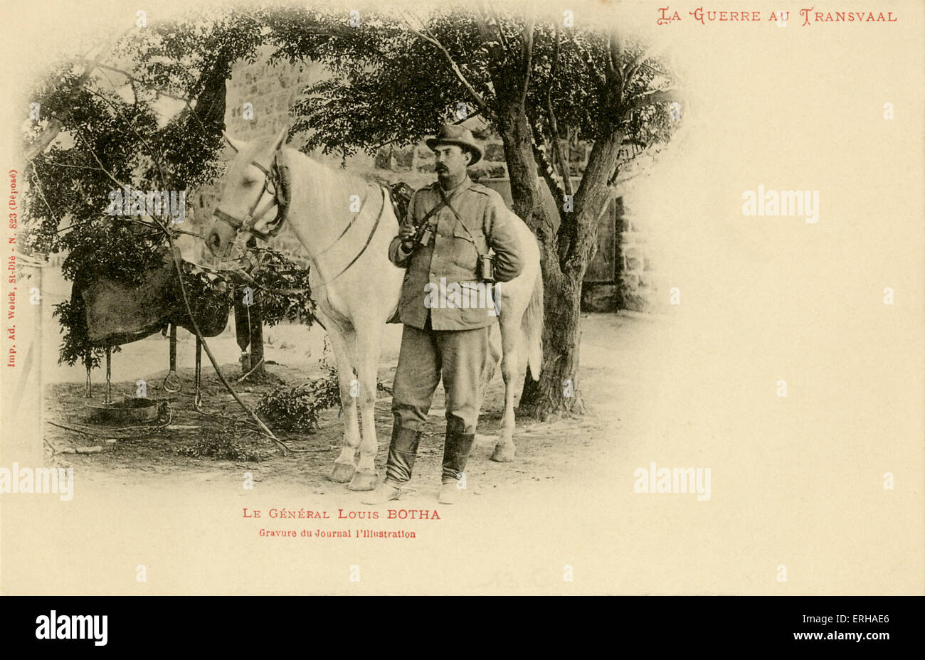 Il generale Louis Botha (1862-1919) fu comandante del Transvaal Boers, e sarebbe diventato il Sud Africa il primo Primo Ministro quando Foto Stock