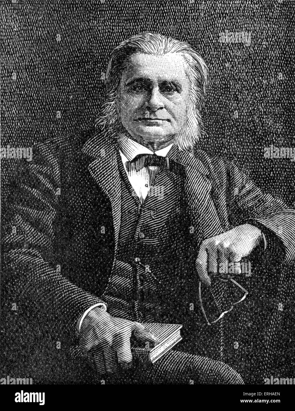 Thomas Henry Huxley (4 maggio 1825 - 29 giugno 1895). Il biologo inglese e attento promotore di Darwin la teoria dell'evoluzione. Foto Stock