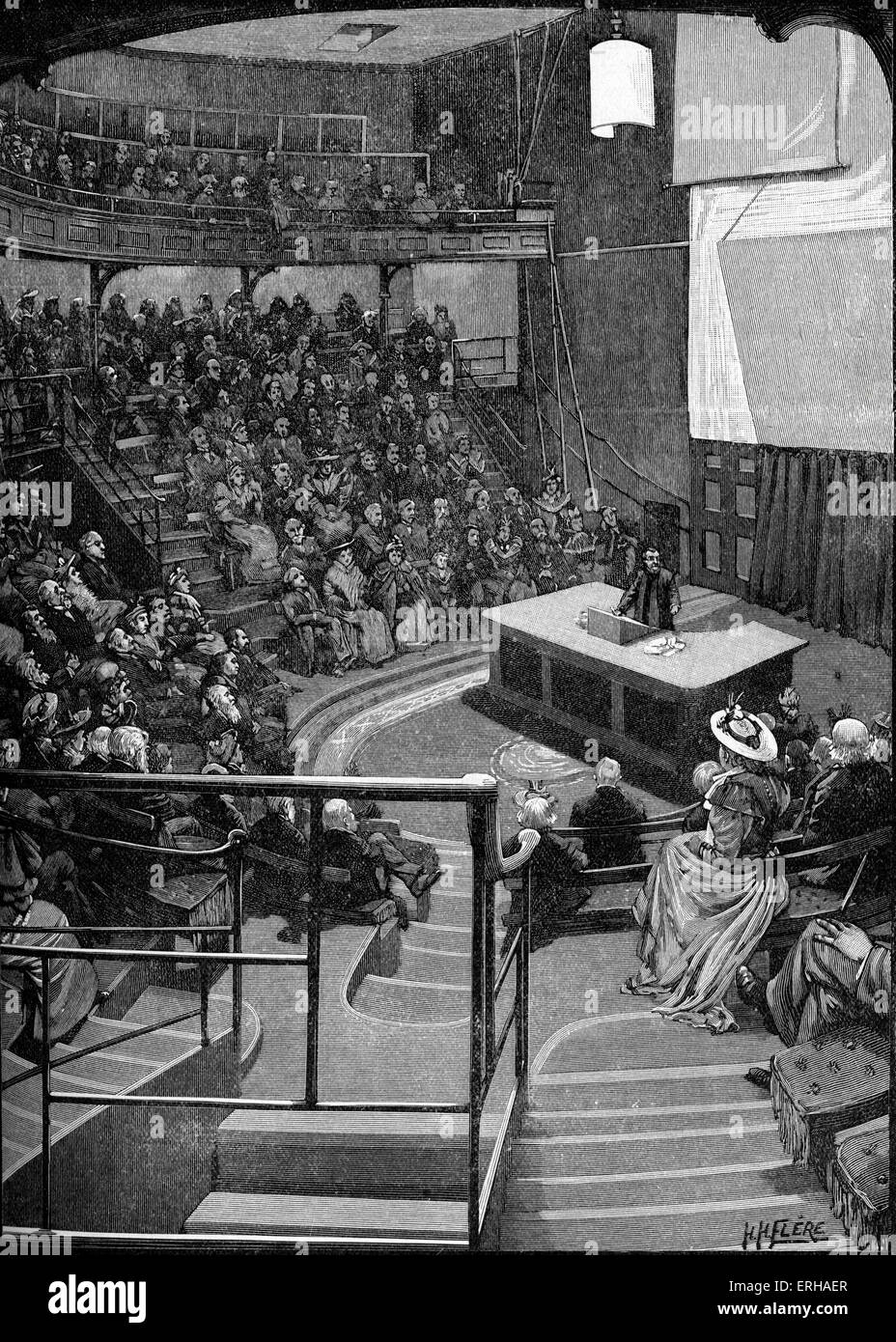Sala conferenze alla Royal Institution, 21 Albermarle Street London.Royal Institution, fondata nel marzo 1799, è stata dedicata alla Foto Stock
