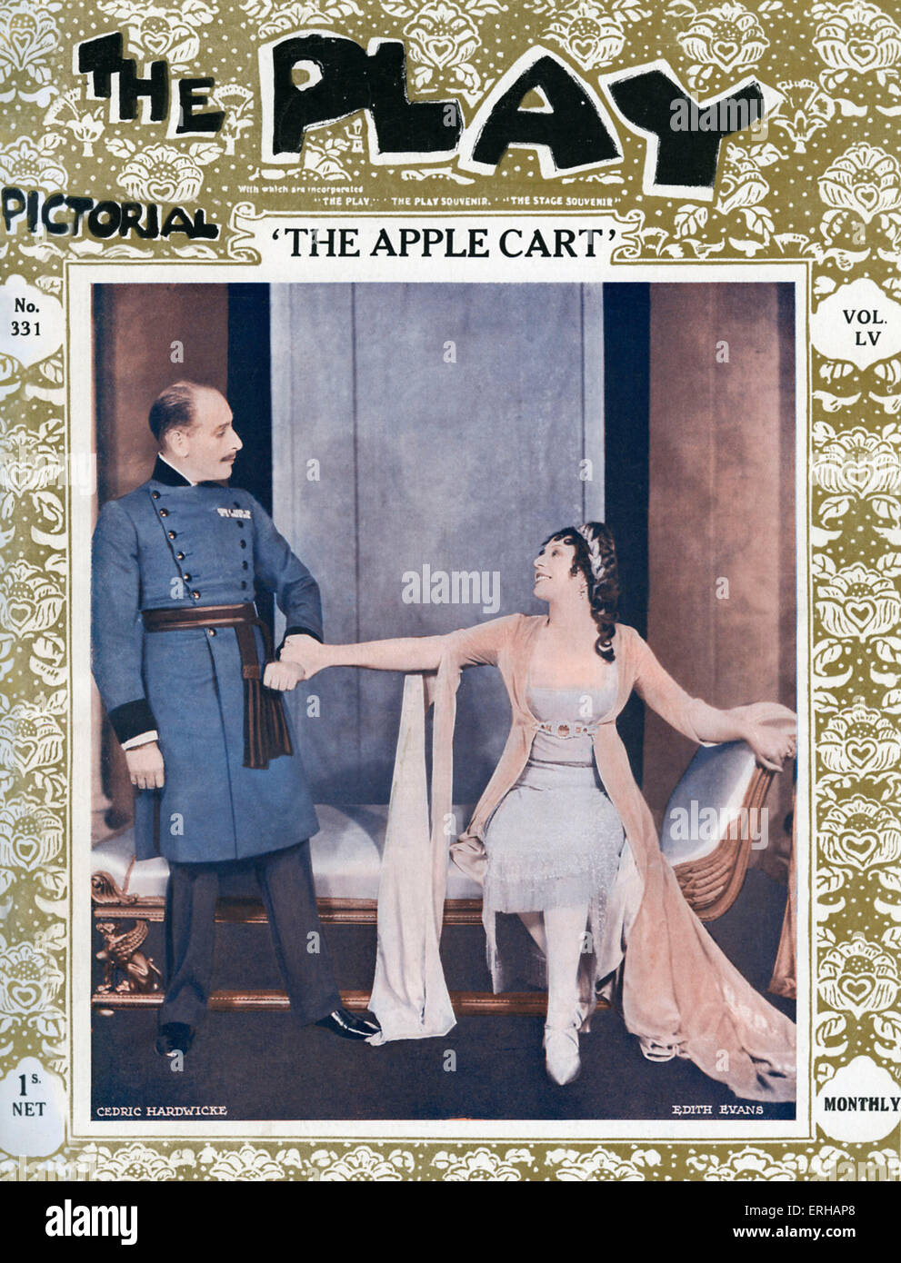 Il carrello di Apple da Barry Jackson (1879-1961), 1929. Staring Cedric Hardwicke (1893-1964), destra e Edith Evans (1888-1976), Foto Stock