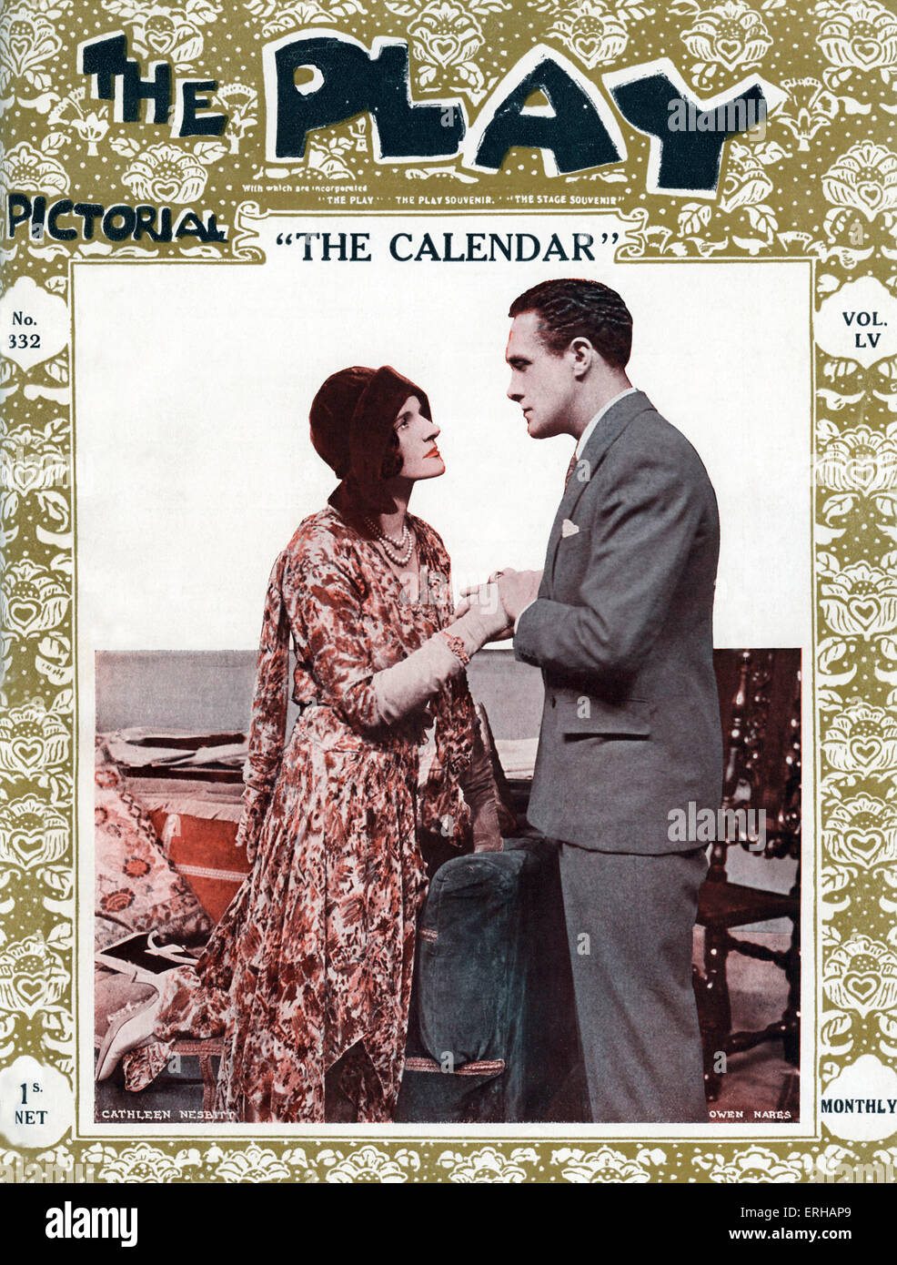 Il calendario da Edgar Wallace (1875-1932), 1929. Signora Panniford, giocato da Cathleen Nesbitt (1888-1982), a sinistra e a Garry Anson, Foto Stock