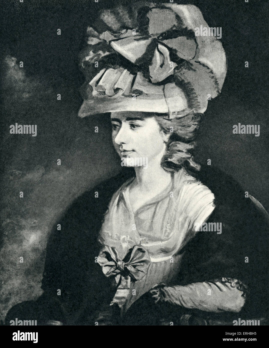 Frances Burney/ Fanny Burney/ Madame d'Arblay (13 giugno 1752 - 6 gennaio 1840). Romanziere inglese, diarist e drammaturgo. Dopo Foto Stock