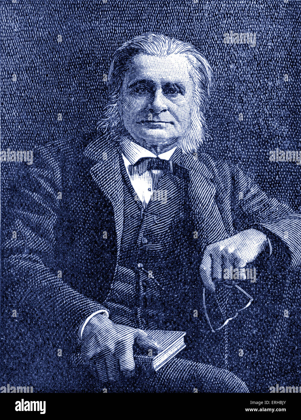 Thomas Henry Huxley (4 maggio 1825 - 29 giugno 1895). Il biologo inglese e attento promotore di Darwin la teoria dell'evoluzione. Foto Stock
