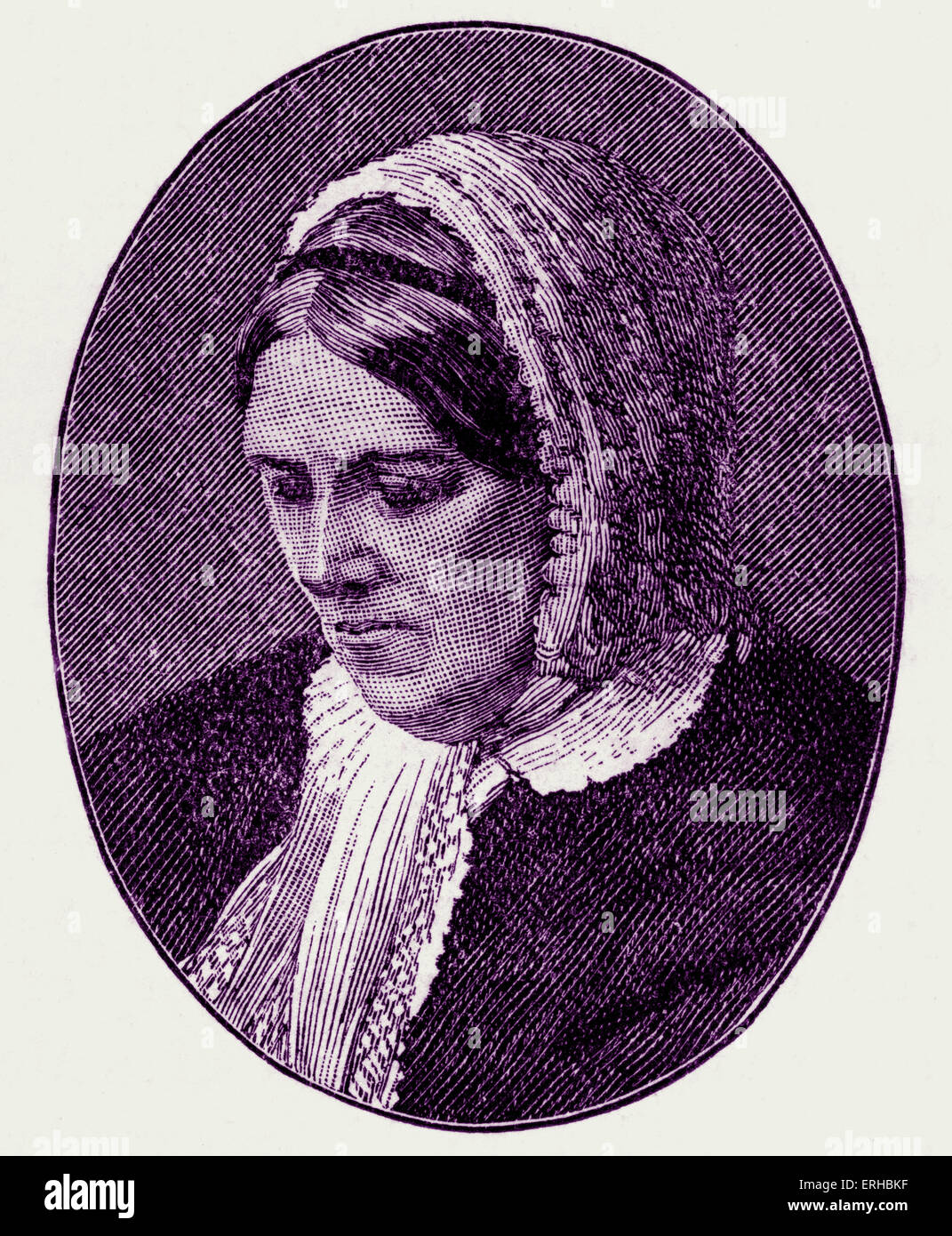 Mary Anne / Mary Ann / Marian Evans (22 novembre 1819 - 22 dicembre 1880). Romanziere inglese, giornalista e traduttore. Scritto Foto Stock