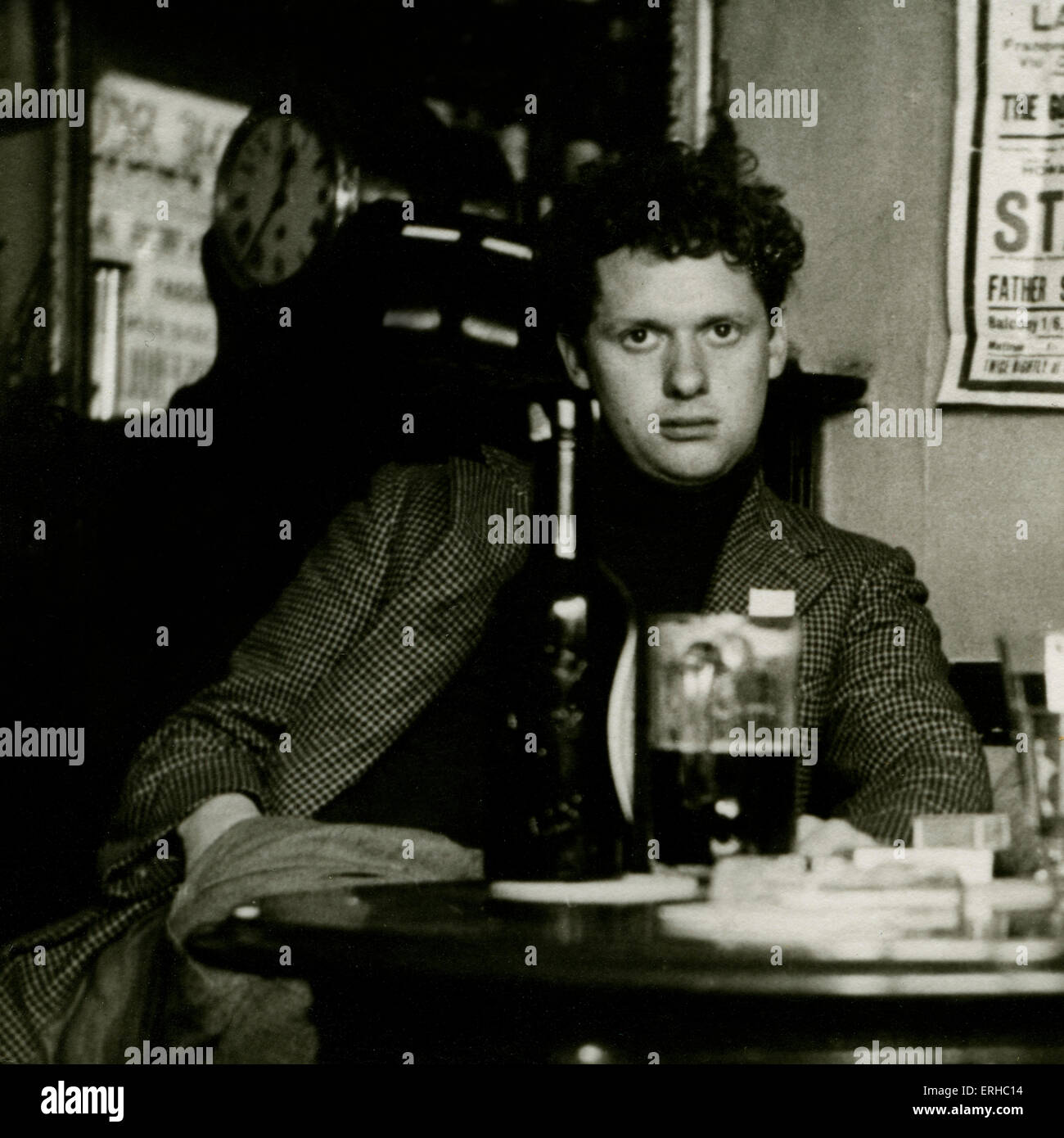 Dylan Thomas - Ritratto del poeta Gallese come giovane. 27 Ottobre 1914 - 9 Novembre 1953 Foto Stock
