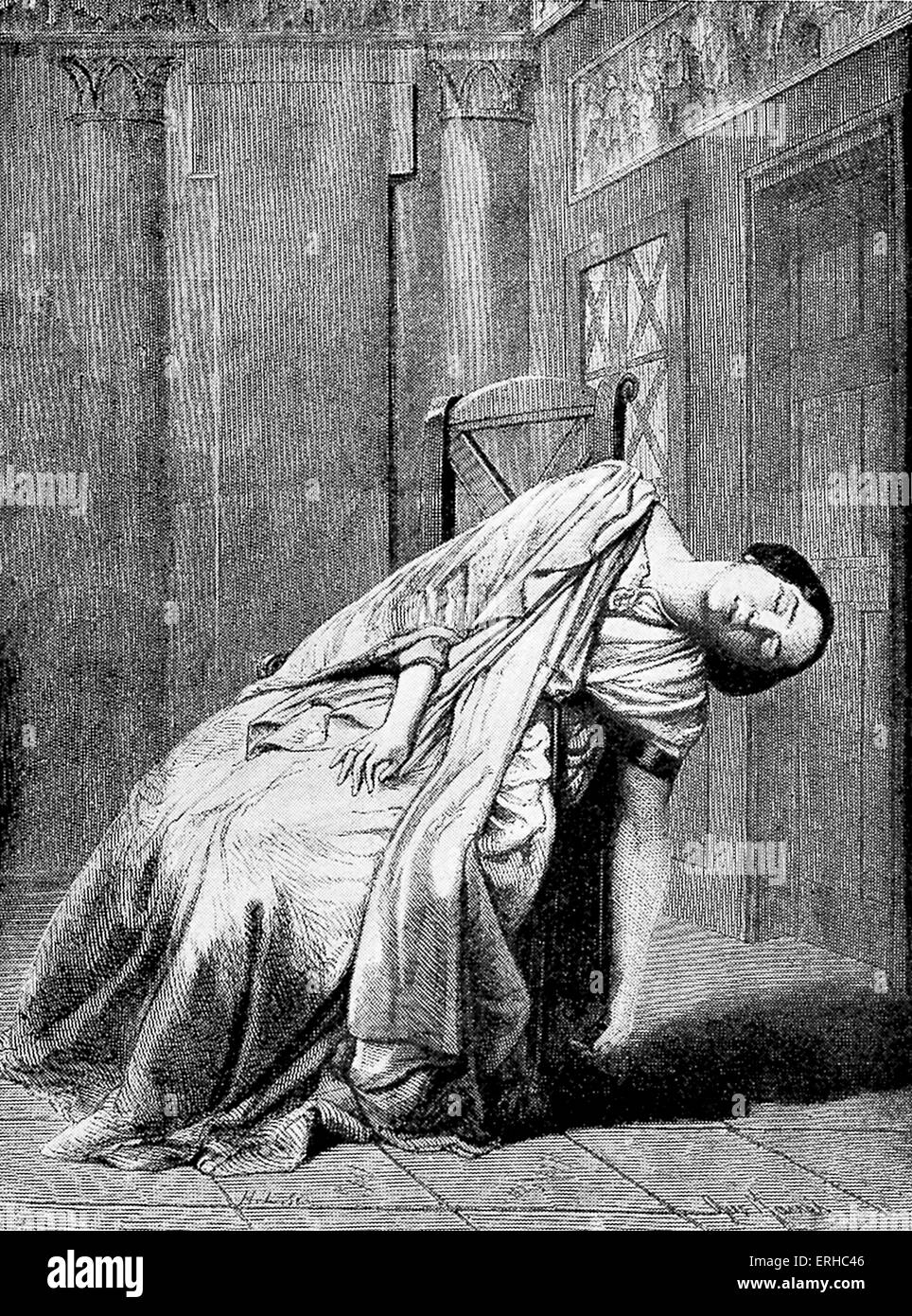 Rachel (Elisabeth Rachel Félix) - noto come Mademoiselle Rachel .nel ruolo di Camille in Orazio da Pierre Corneille 1838. . 21 Foto Stock