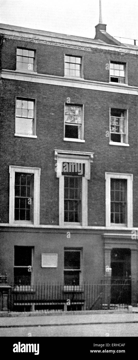 Numero 17, Red Lion Square, Londra. Ex casa di Dante Gabriel Rossetti (1851), William Morris e Edward Burne-Jones Foto Stock