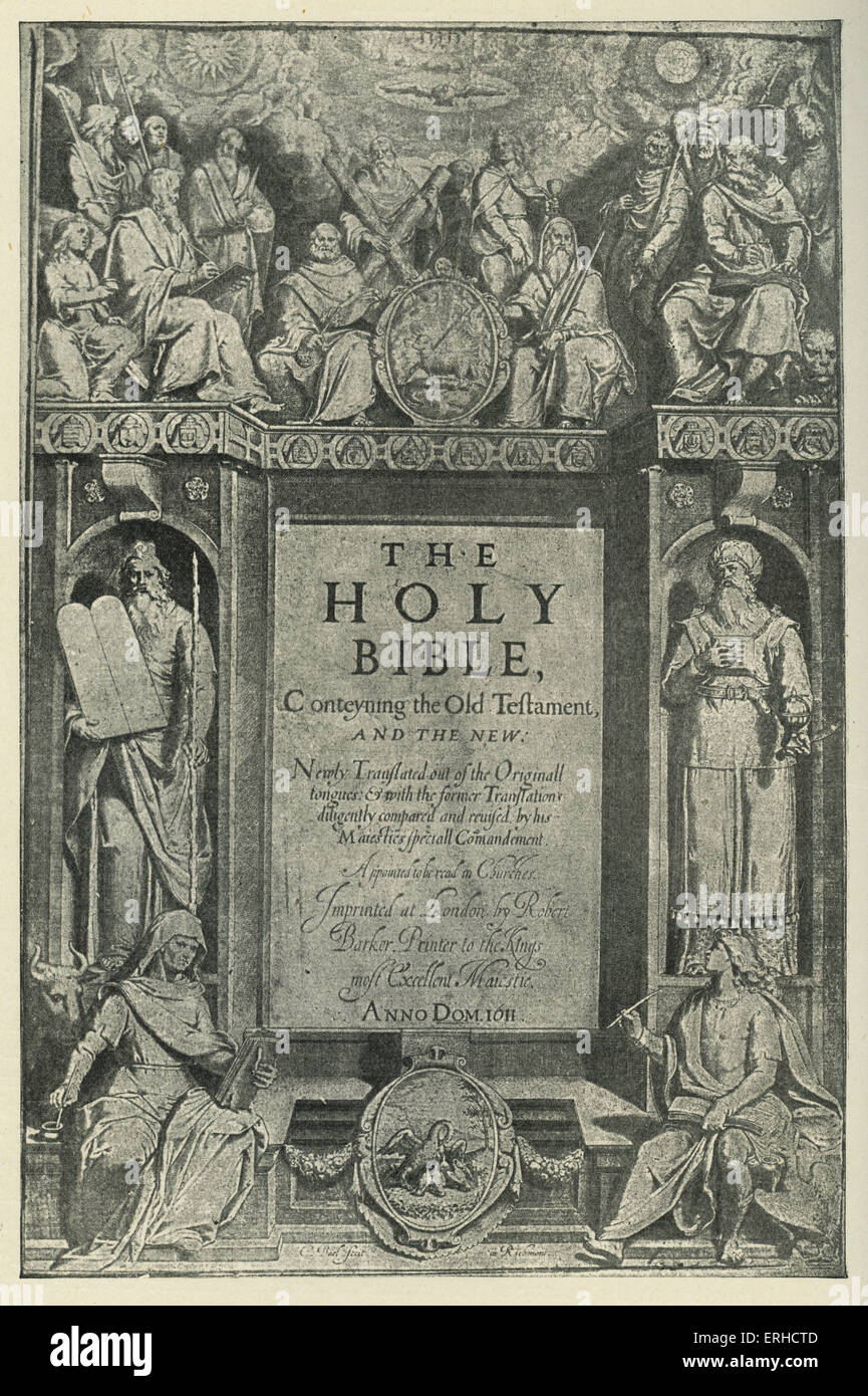 La Sacra Bibia (traduzione: La Sacra Bibbia) libro Foto stock - Alamy