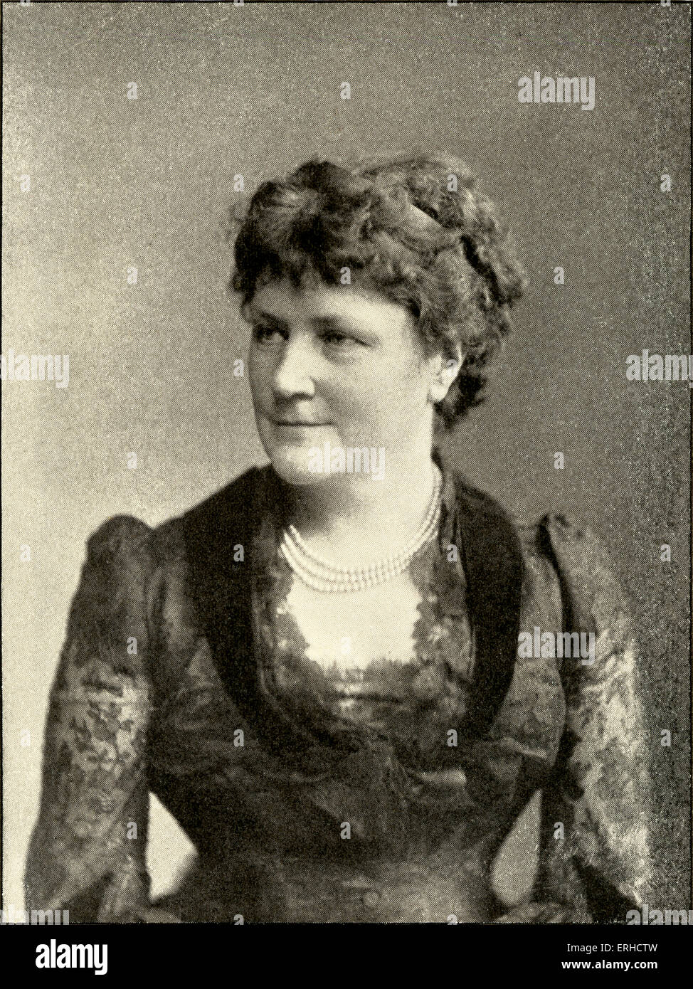 Amelie Weiss-Joachim, Sloveno cantante lirica. Sposato con Joseph Joachim e amico di Johannes Brahms. 10 Maggio 1839 - 3 febbraio Foto Stock