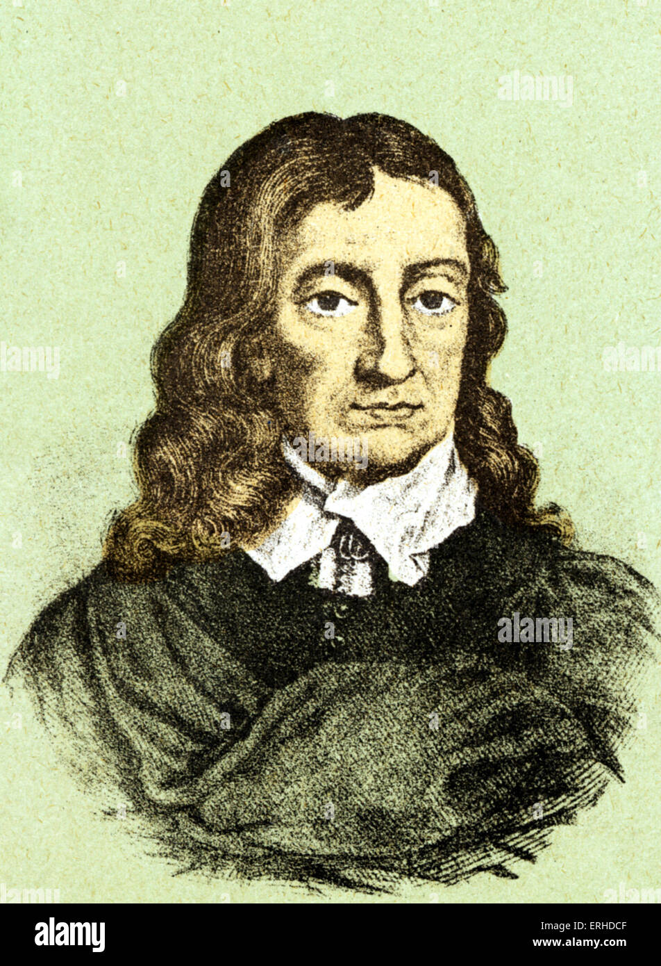John Milton poeta inglese, 1608-1674. Foto Stock