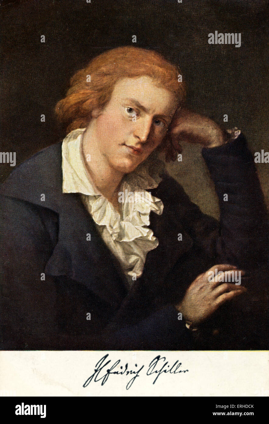 Friedrich von Schiller - Ritratto tedesco poeta e drammaturgo 1759-1805 Foto Stock