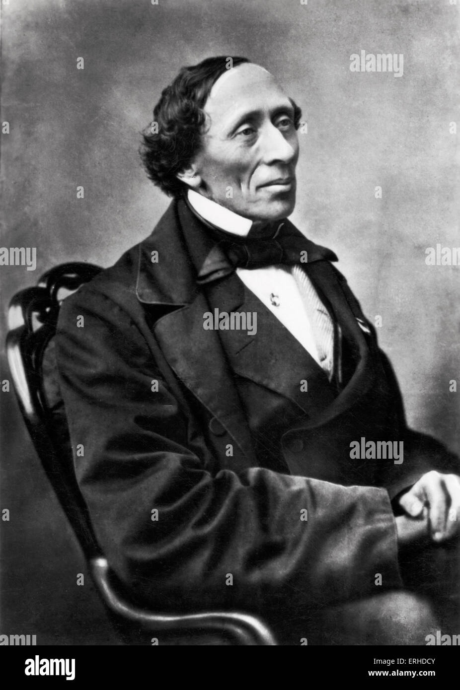 Hans Christian Andersen nel 1865. Lo scrittore danese, 1805-1875. Fiabe Foto Stock