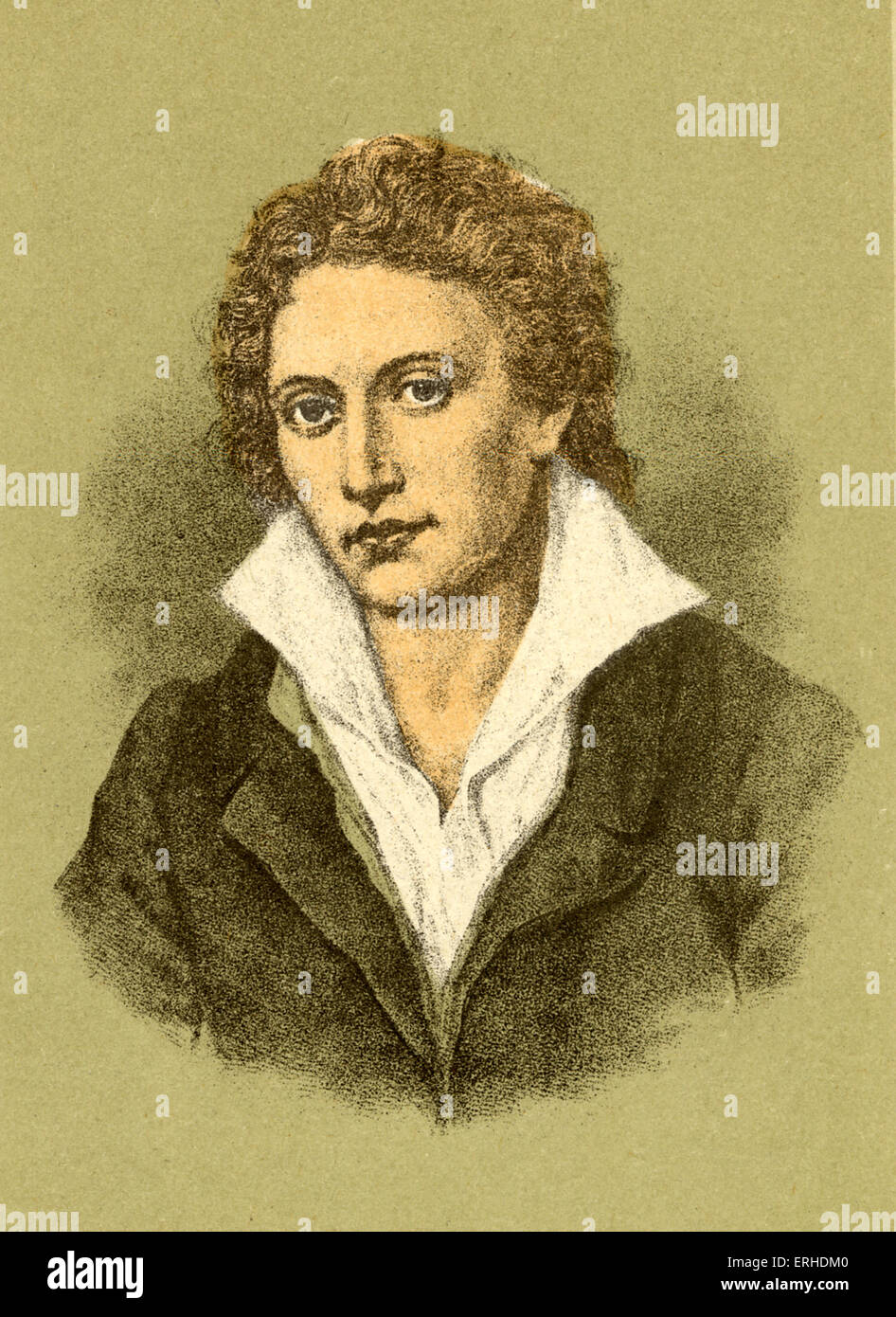 Percy Bysshe Shelley - Ritratto del poeta inglese. 4 agosto 1792 - 8 luglio 1822. Byron connessione. Mary Shelley connessione. Foto Stock