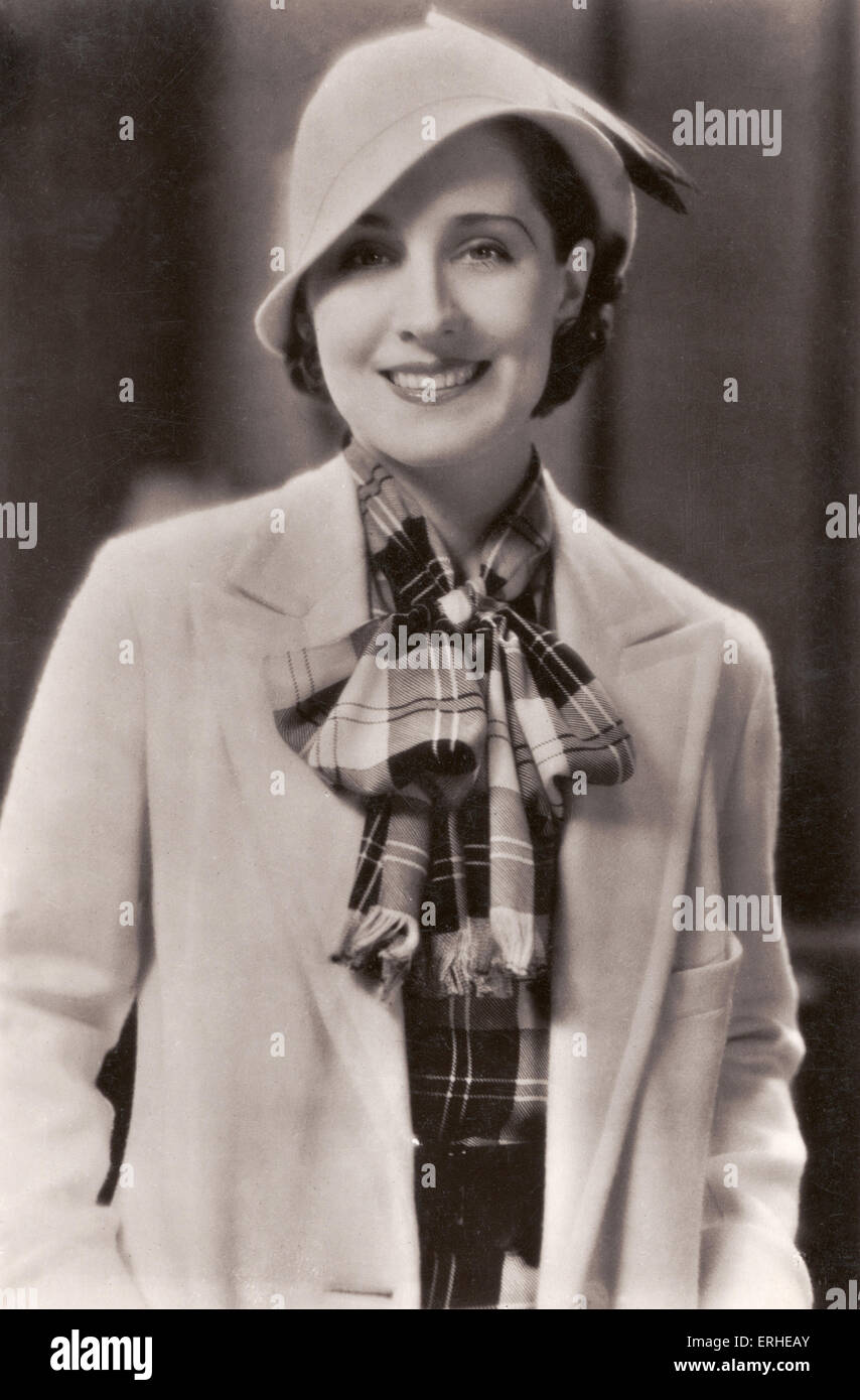 Norma Shearer - Canadese-nato actrice americano. Schermata silenzioso film di star. 10 Agosto 1902- 12 giugno 1983. Pubblicità ancora. Foto Stock