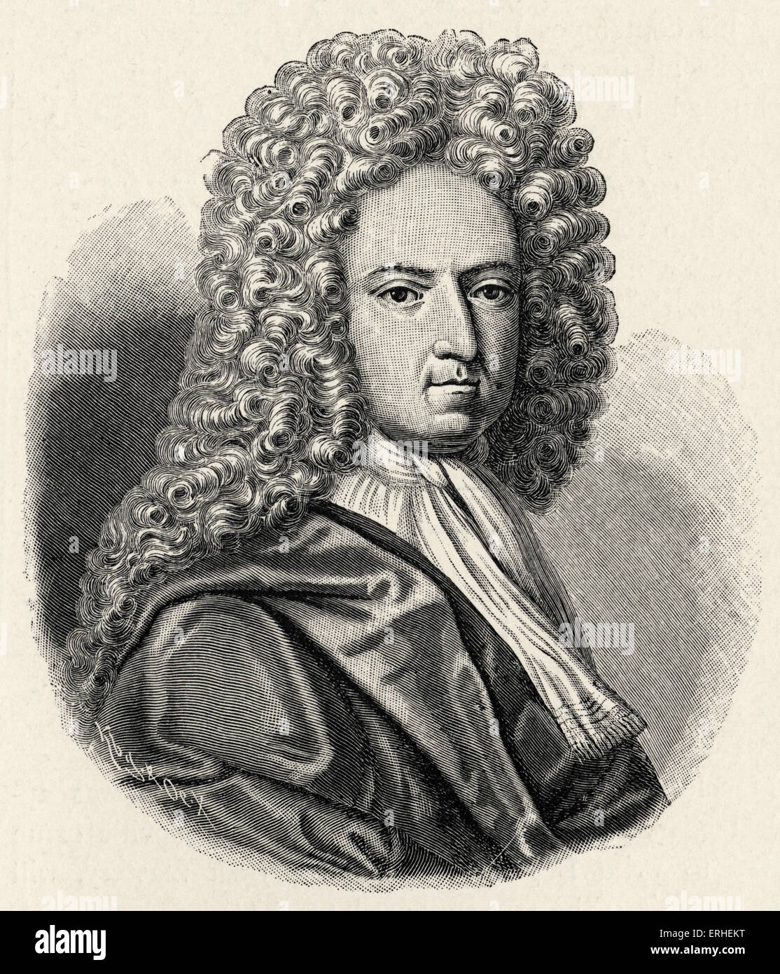 Daniel Defoe - ritratto. Inglese autore e giornalista 1660-1731 Foto Stock