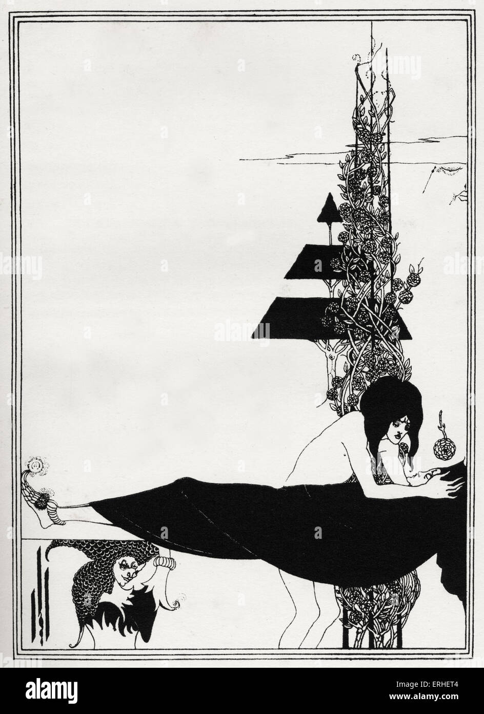 ' Un lamento platonica ' - Aubrey Beardsley 's illustrazione per ' ' Salome di Oscar Wilde eseguito per la prima volta in Inghilterra il 10 maggio Foto Stock