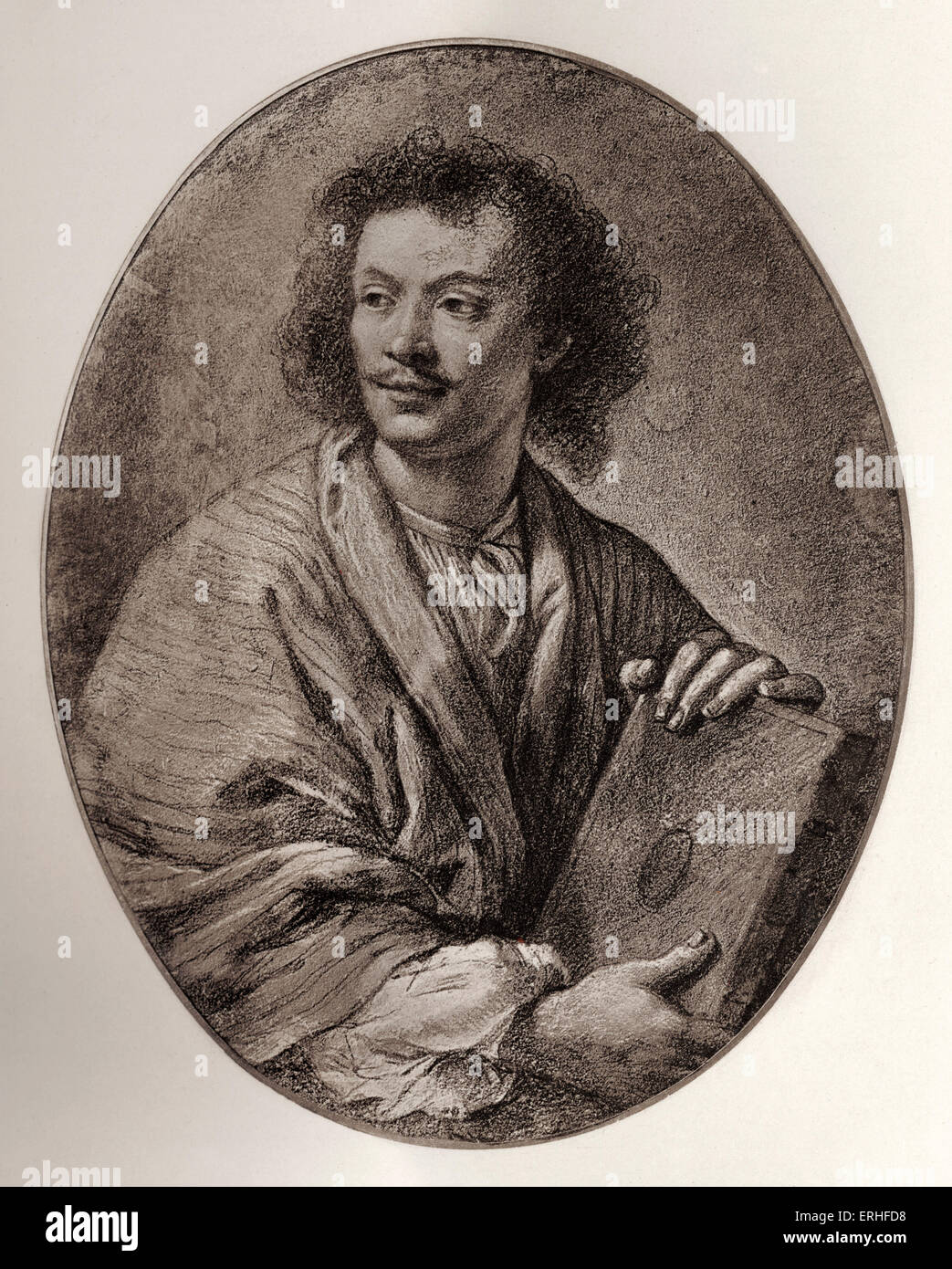 Molière (vero nome Jan-Baptiste Poquelin) - ritratto. Drammaturgo francese, fumetti, drammaturgo e regista teatrale, 1646 - 1673 Foto Stock