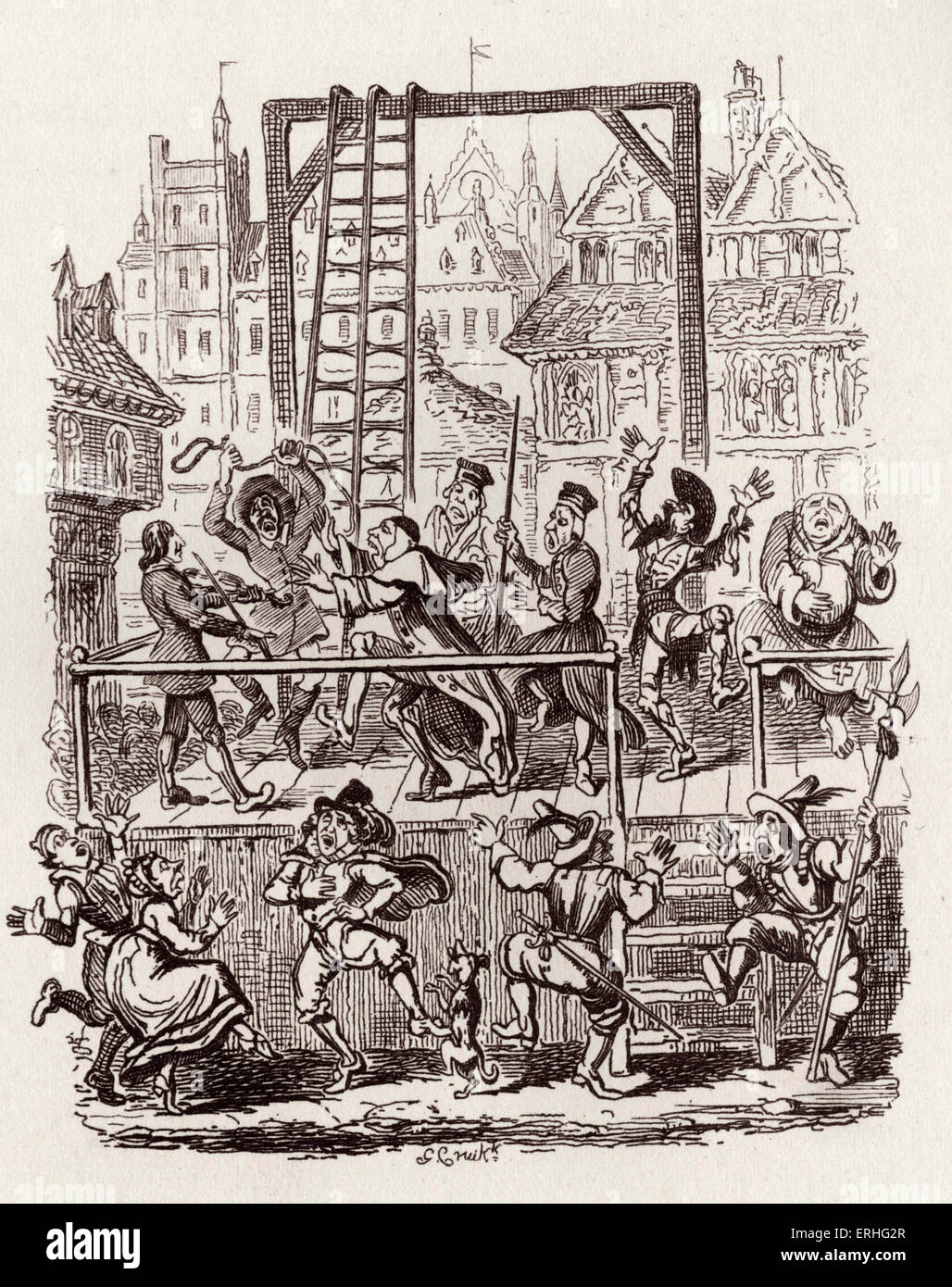Fratelli Grimm Bambini e famiglia racconti pubblicati nel 1812-15. In seguito noto come Grimm di favole. Illustrazione per ' Foto Stock