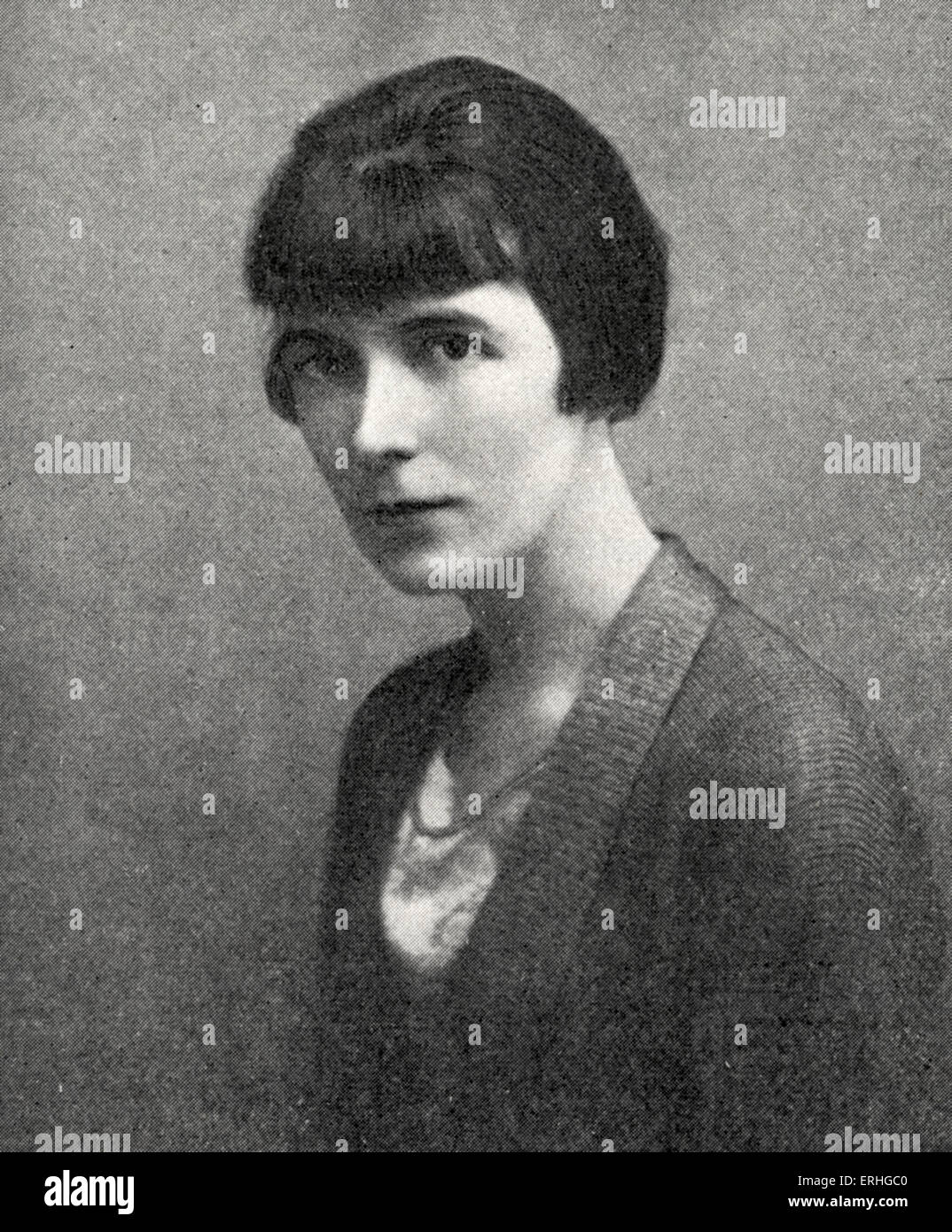 Katherine Mansfield - ritratto della Nuova Zelanda autore, vero nome Kathleen Beauchamp. 14 Ottobre 1888 - 9 gennaio 1923. Foto Stock