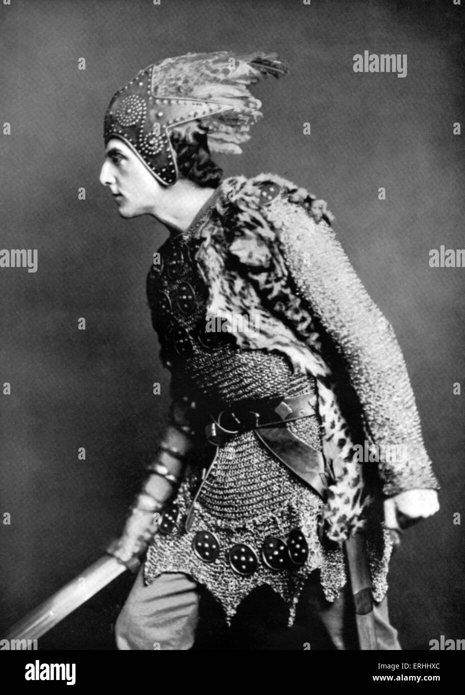 William Shakespeare 's giocare 'Hamlet' - Atto IV, Scena 5: Walter Hampden come Laertes, Royal Adelphi Theatre, Londra, 1905. Foto Stock