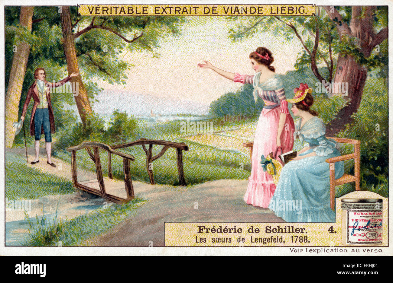 Friedrich Schiller - ritratto con la von Lengefeld sorelle, 1788. Poeta tedesco, drammaturgo, filosofo e storico. Foto Stock