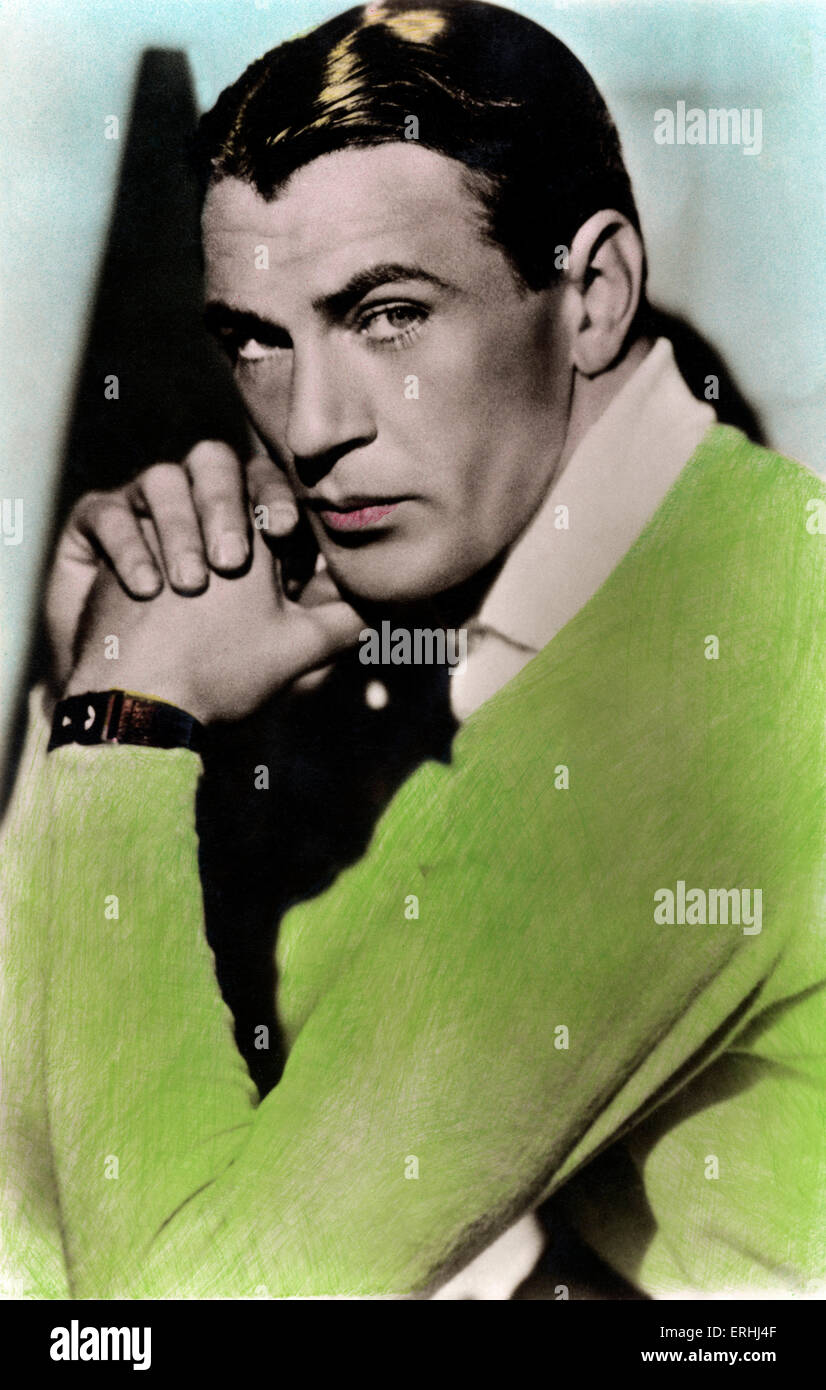 Gary Cooper - ritratto della pellicola americana attore del British Heritage 7 Maggio 1901 - 13 maggio 1961. Pubblicità ancora Foto Stock