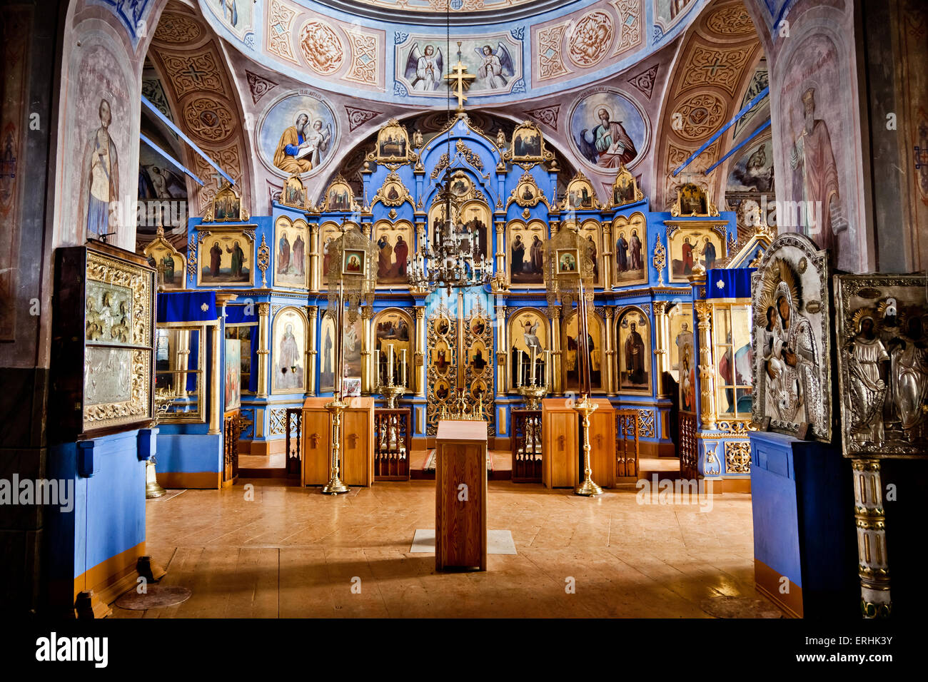 L'interno della ortodossia della chiesa cristiana in Russia Foto Stock