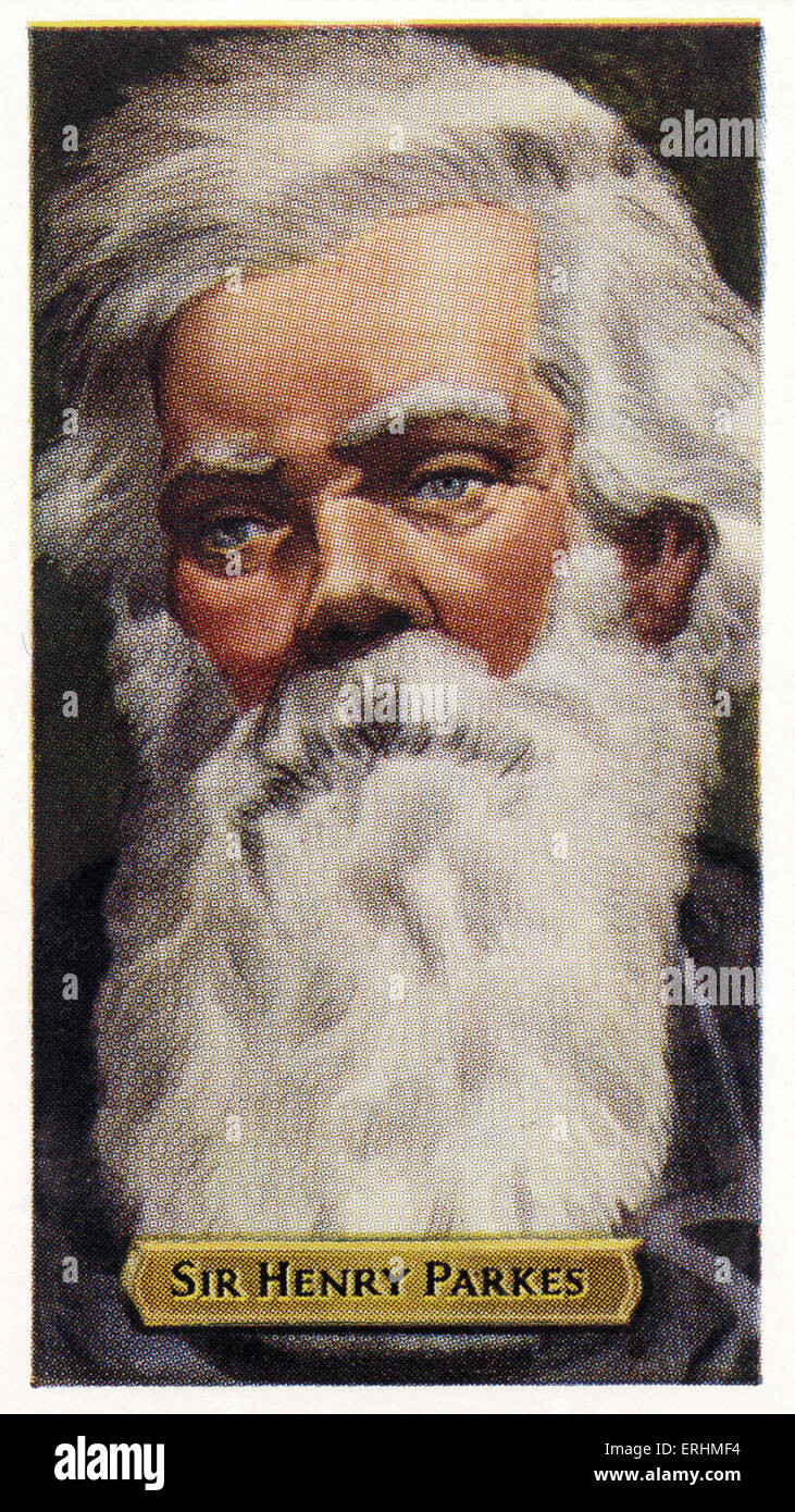 Sir Henry Parkes - inglese nato politico australiano HP: 27 Maggio 1815 - 27 aprile 1896. Foto Stock