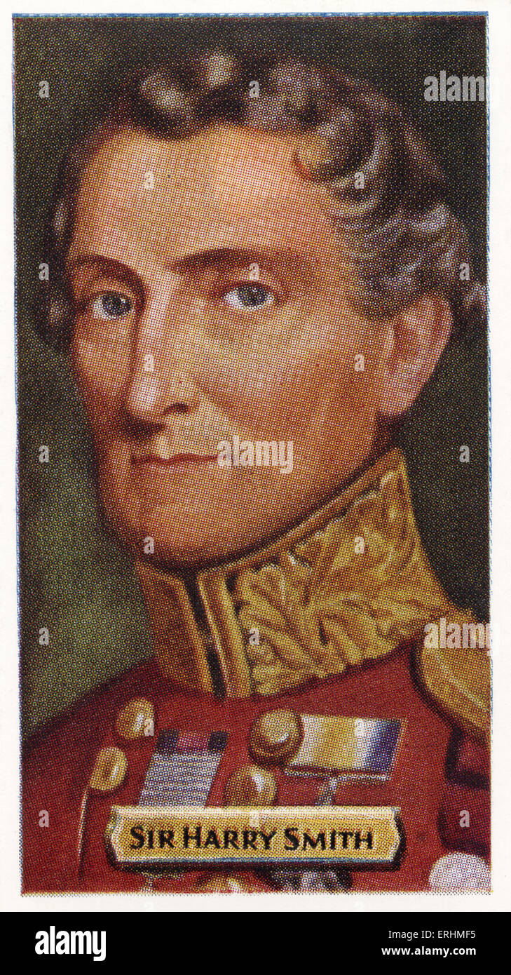 Sir Harry Smith - soldato inglese e un comandante militare. HS: 28 giugno 1787-12 ottobre 1860. Foto Stock Sir Harry Smith - soldato inglese e un comandante militare. HS: 28 giugno 1787-12 ottobre 1860. Foto Stock
