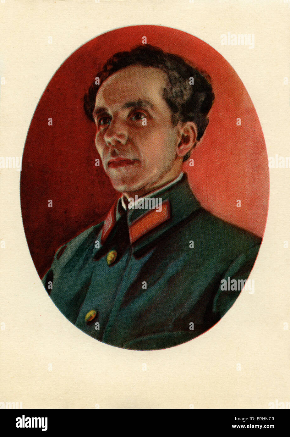 Nikolai Alexeevich Ostrovsky socialista sovietica di scrittore realista. Famoso romanzo come l'acciaio è stato temperato. 29 settembre 1904, Foto Stock