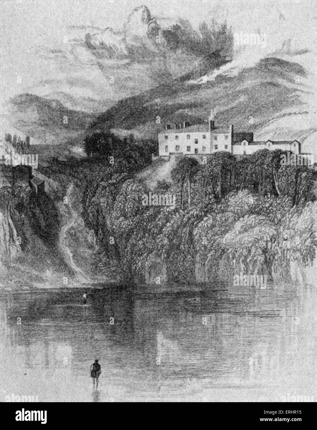 Ashestiel - Ettrick foresta, Scozia, dove Walter Scott ha scritto il libro "I laici dell'ultimo menestrello', 'Marmion " e " La Signora del Foto Stock