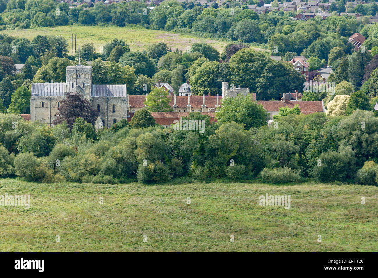 Hospital St Cross, Winchester, Hampshire, Inghilterra, Regno Unito, GB. Foto Stock