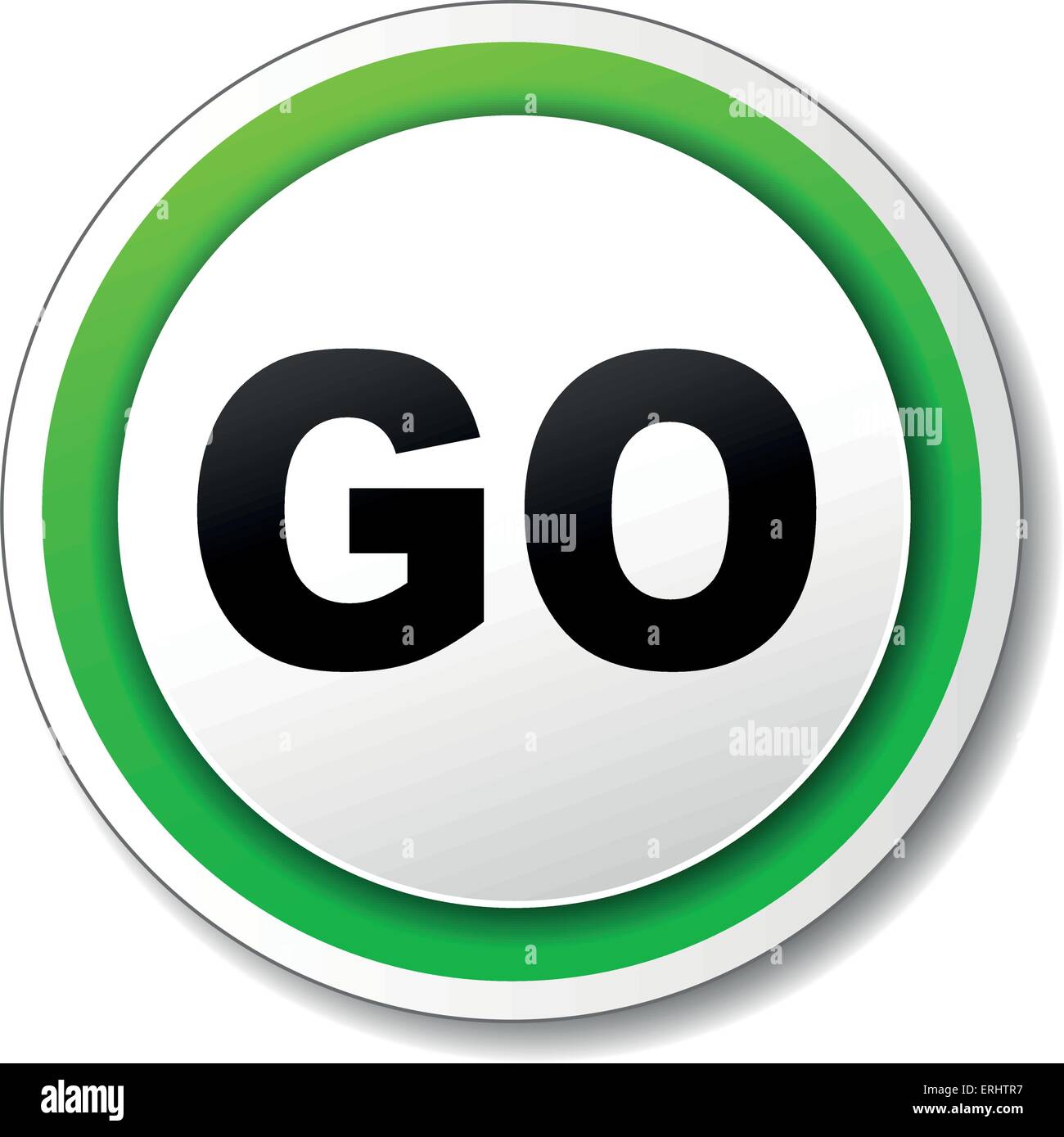 Illustrazione Vettoriale di icona vai su sfondo bianco Illustrazione Vettoriale