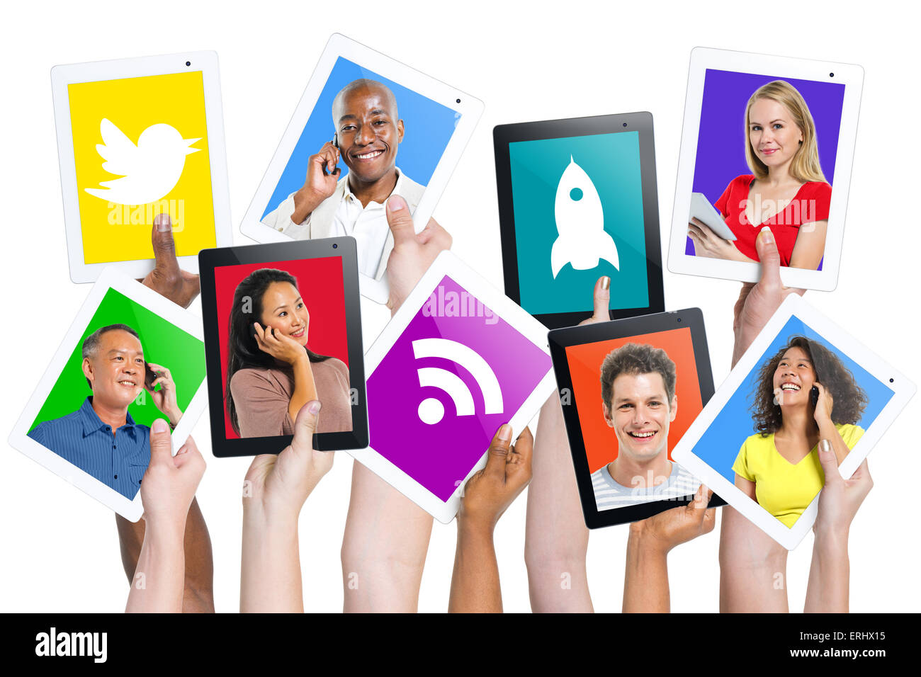 Social Media Foto Stock