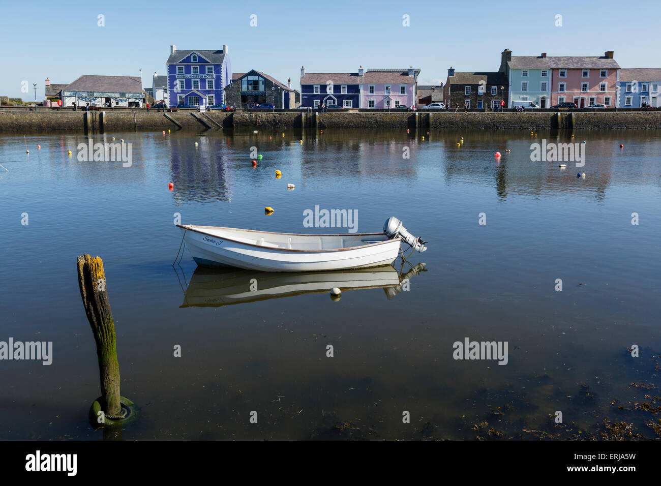Il porto di Aberaeron, Ceredigion, Galles Foto Stock