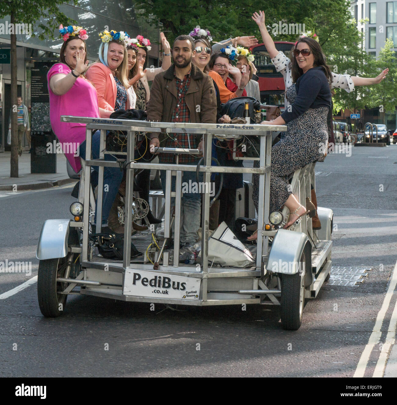 Pedibus Londra partito di gallina Foto Stock