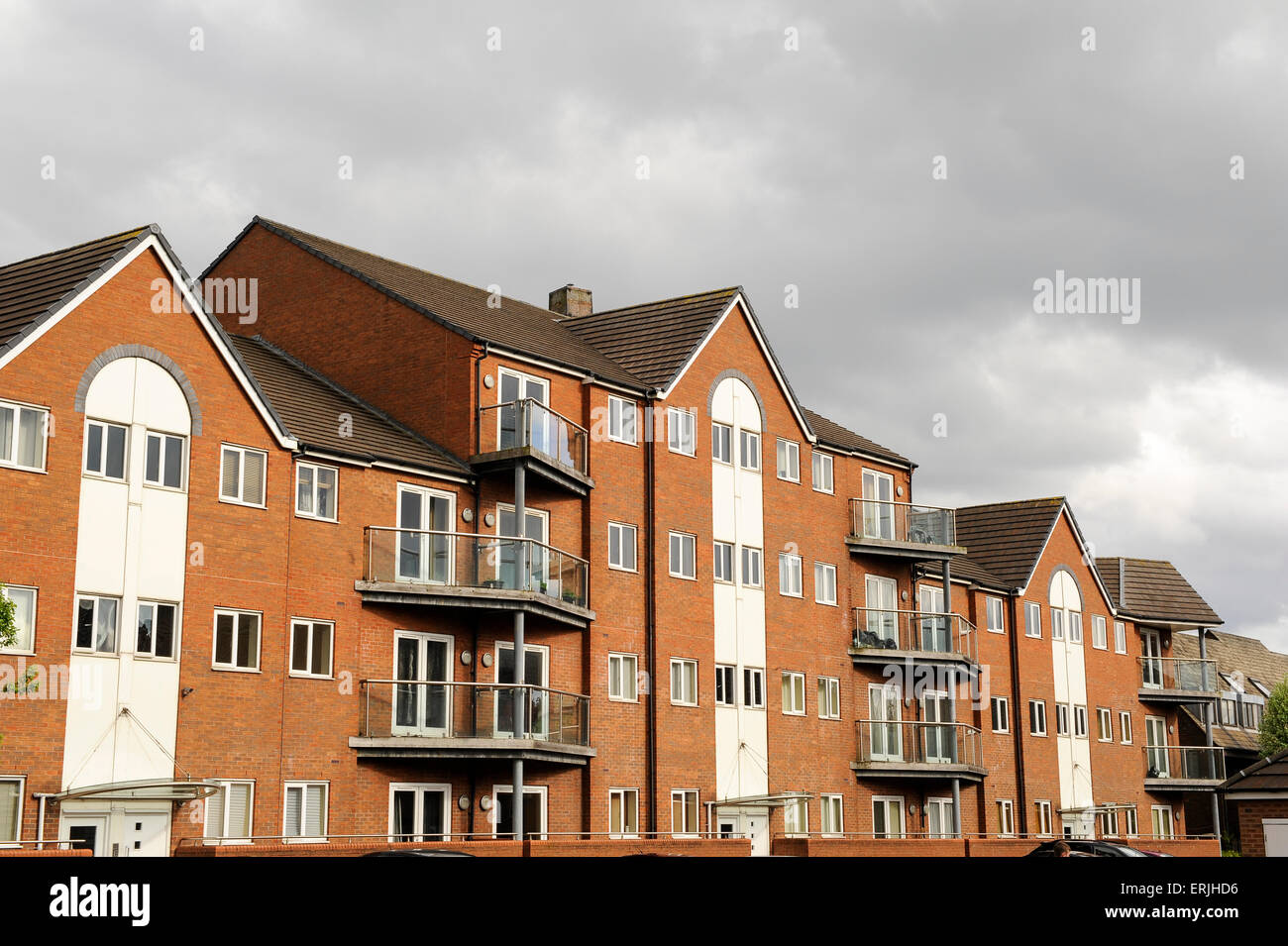 Moderno edificio di appartamenti di design, Walsall Foto Stock