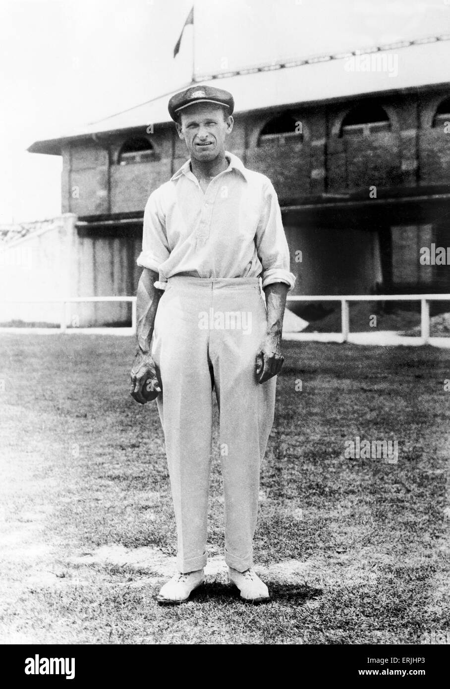 Australian cricketer Clarrie Grimmitt. 2 marzo 1925. Foto Stock