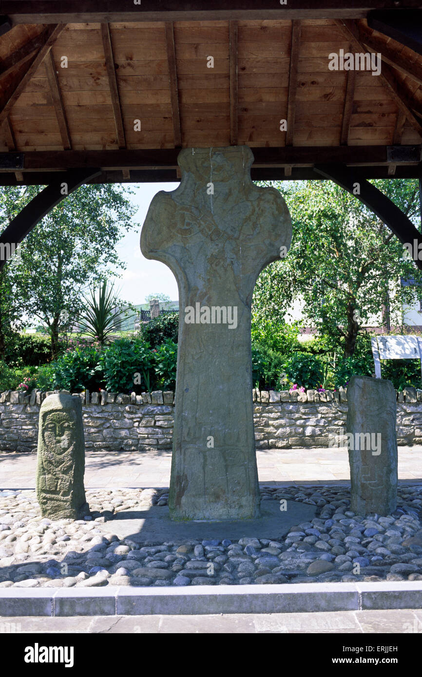 Irlanda, Contea di Donegal, Carndonagh, Donagh Cross (VII secolo d.C.) Foto Stock