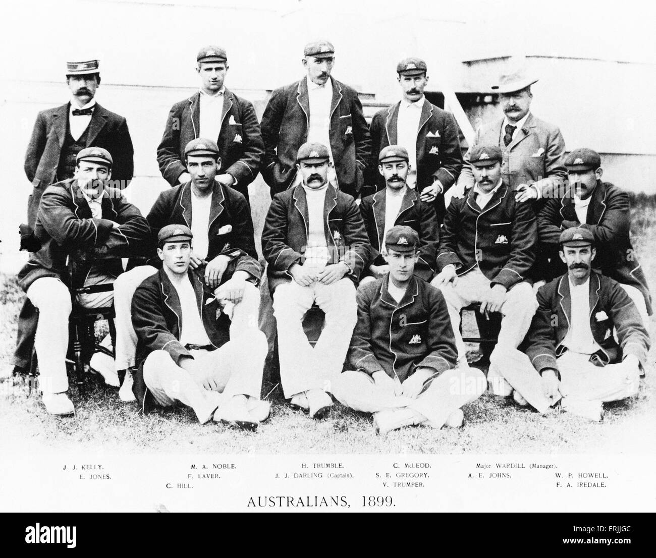 L'Australia di cricket di 1899. Foto Stock