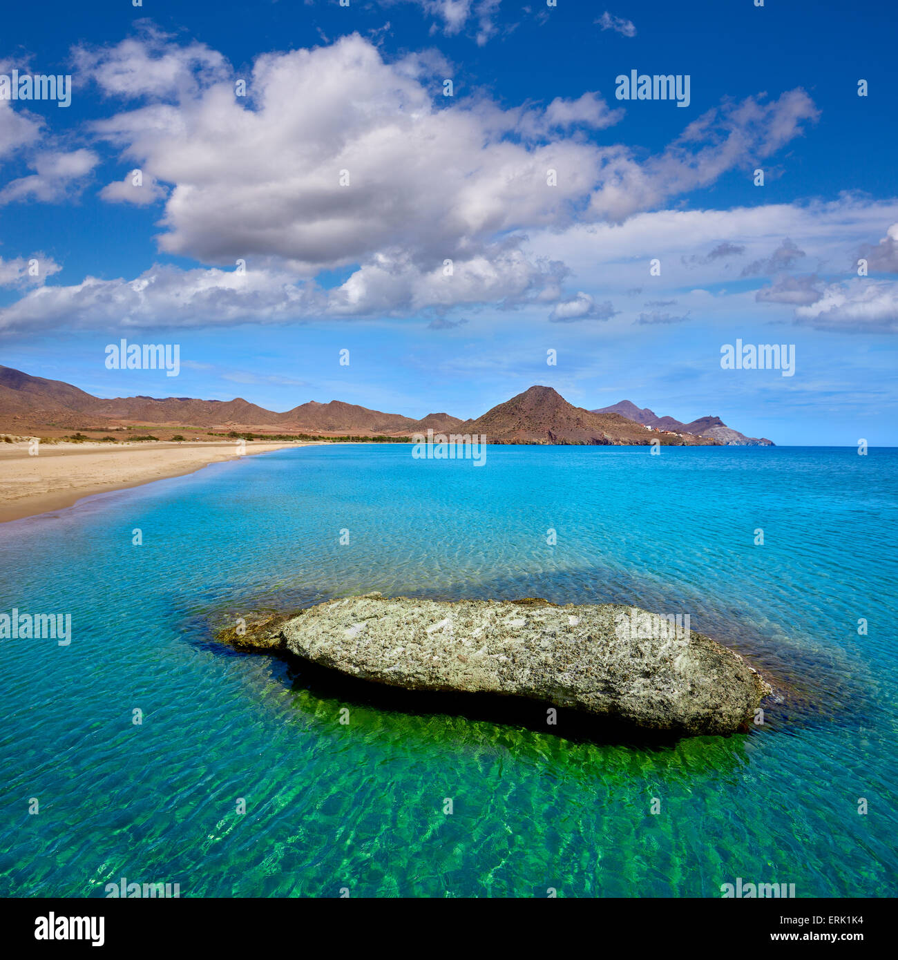 Almeria Playa de los Genoveses spiaggia di Cabo de Gata Spagna Foto Stock