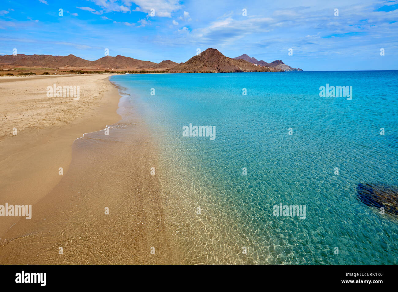 Almeria Playa de los Genoveses spiaggia di Cabo de Gata Spagna Foto Stock