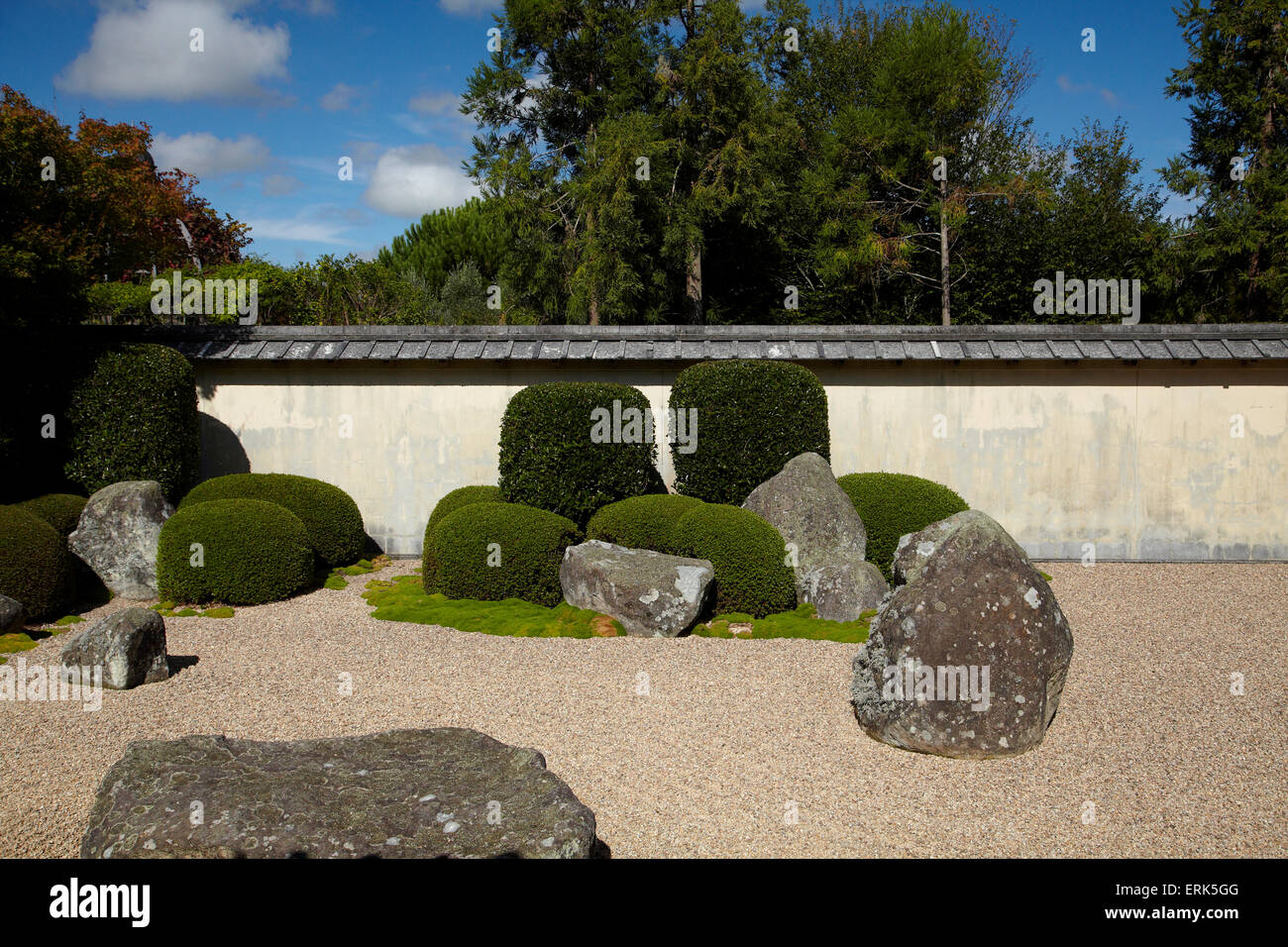 Giardino giapponese di contemplazione, Hamilton Gardens, Waikato, Isola del nord, Nuova Zelanda Foto Stock