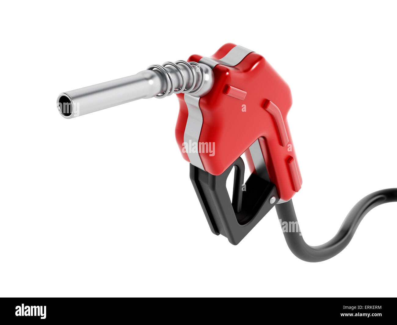 Red ugello del gas isolate su sfondo bianco. Foto Stock