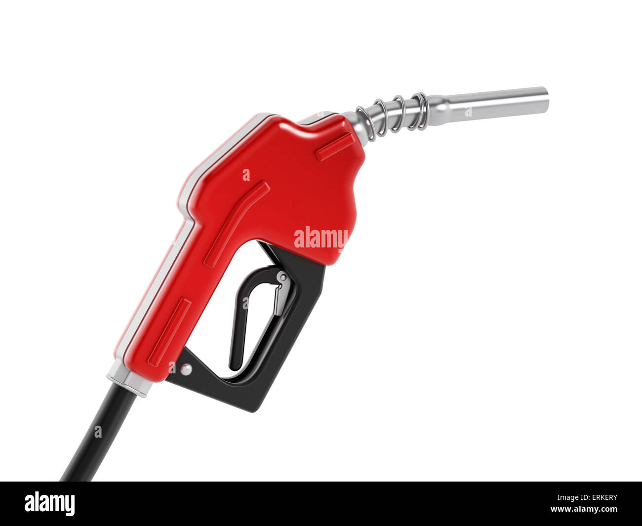 Red ugello del gas isolate su sfondo bianco. Foto Stock