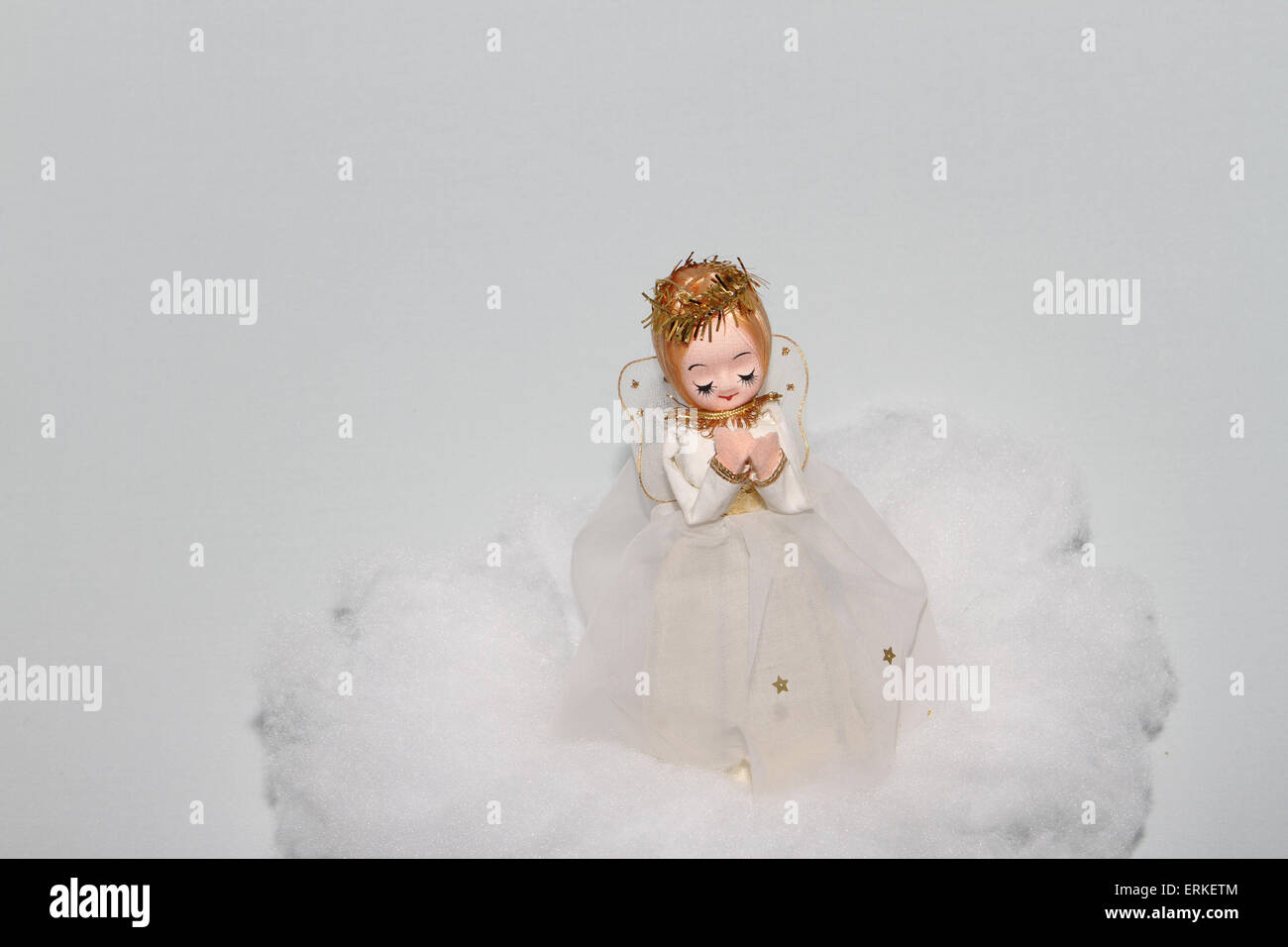 Christmas Angel cantando Foto Stock